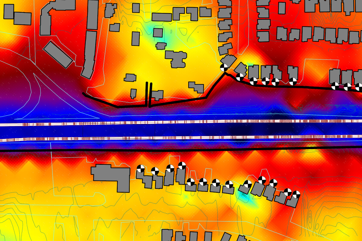 example of city noise contour map