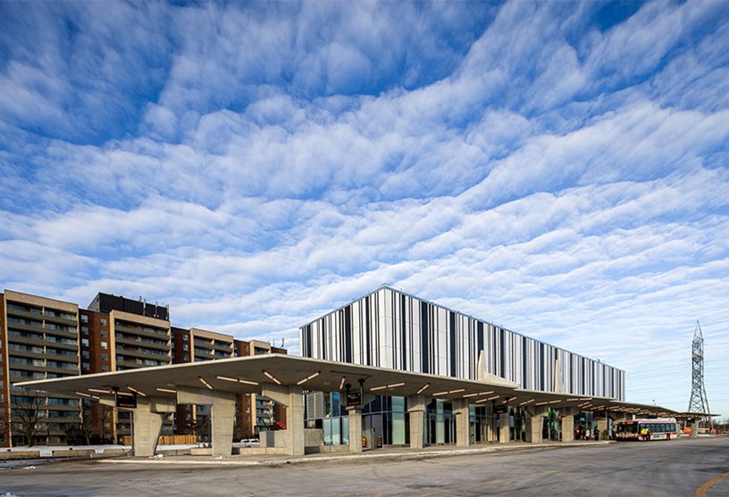 An example transit station facility - Finch West Station in Toronto.