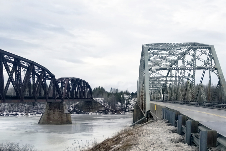 Project site of Groundhog River Bridge.