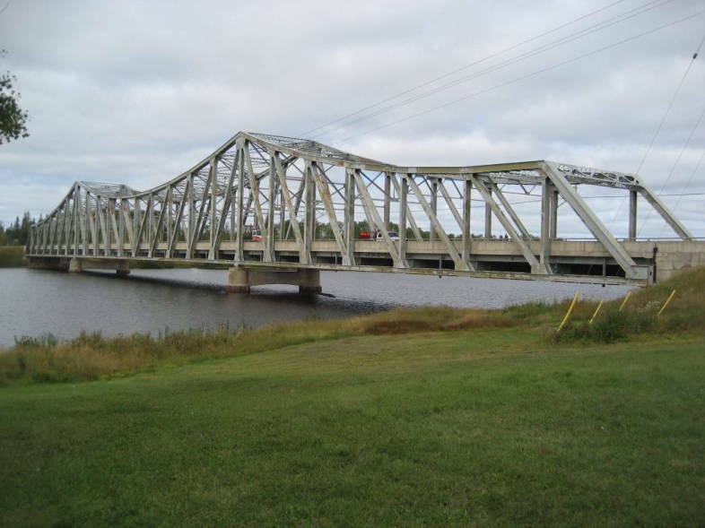 Pre-construction Mattagami River Bridge.