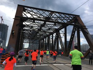 A section of runners during the race.