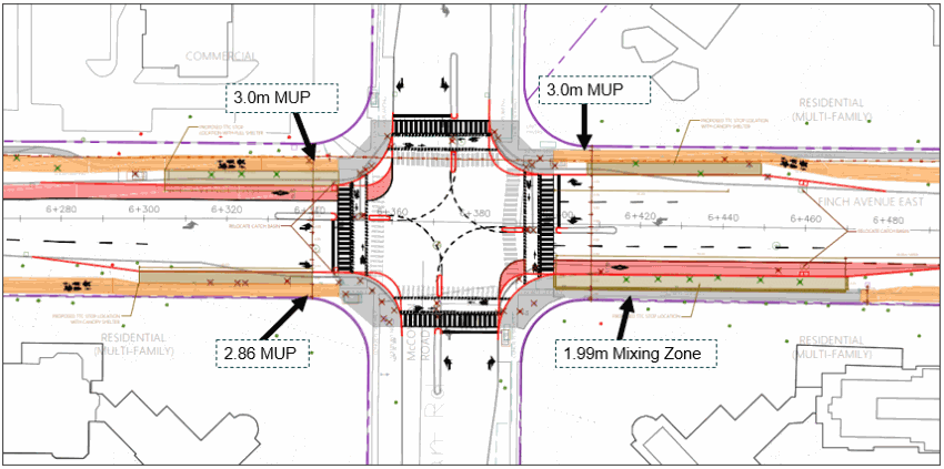 drawing of Finch Avenue East Completes Streets Feasibility Study