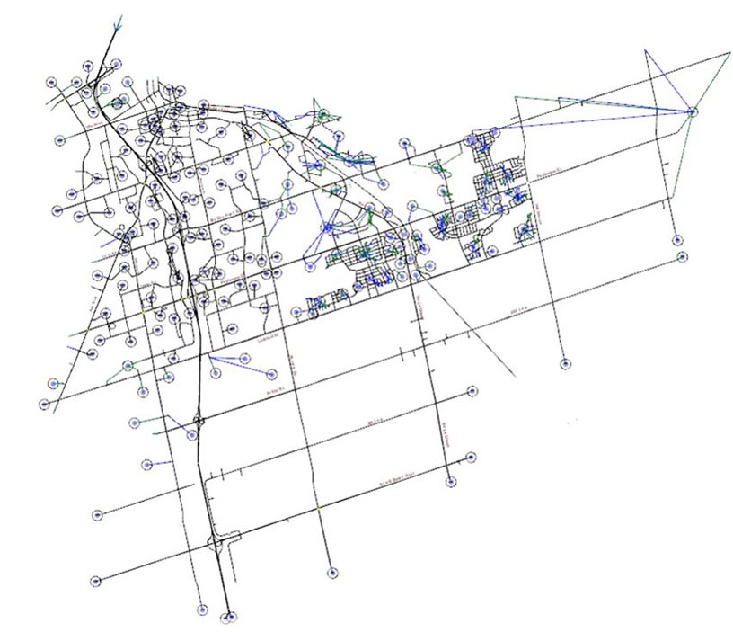 An example of a transportation data map.