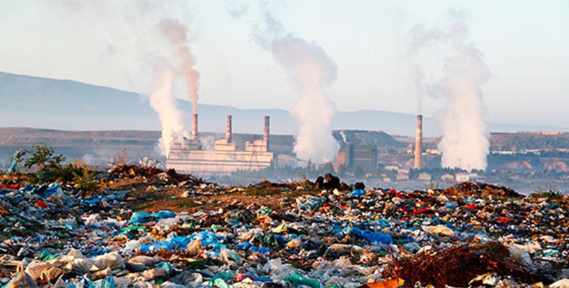 An image depicting an over-polluted area.