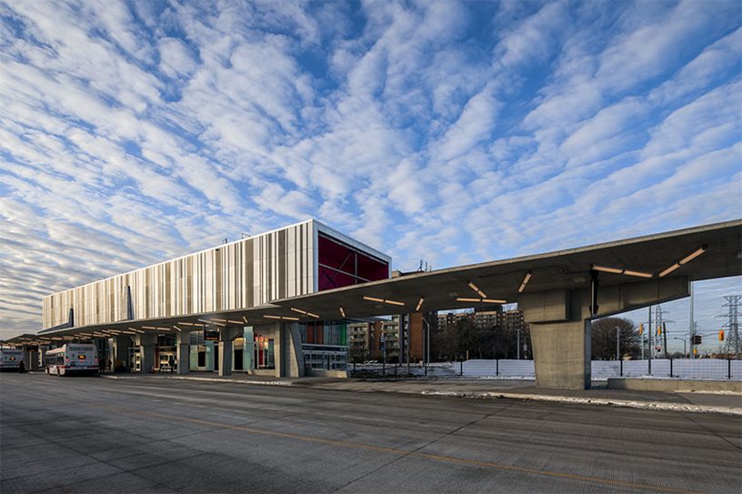 An image of a Transit bus terminal.