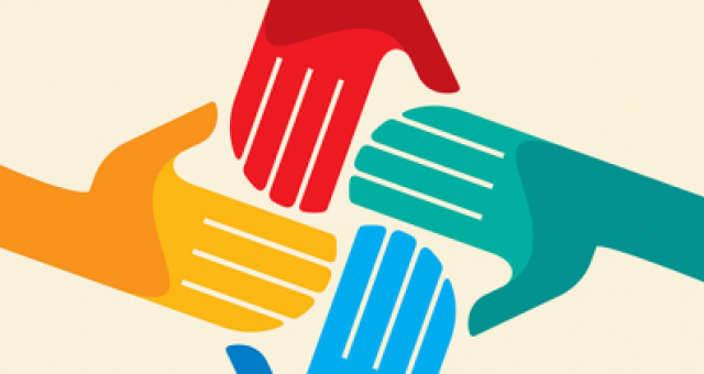 timthumb-1-(1).png Stock image showing 4 hands gathering together to represent collaboration.